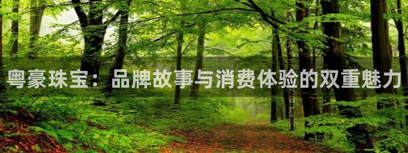 腾耀娱乐众推99840:粤豪珠宝:品牌故事与消费体验的双重魅