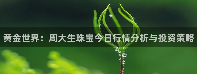 包头众腾娱乐密室逃脱:黄金世界:周大生珠宝今日行情分析与投资