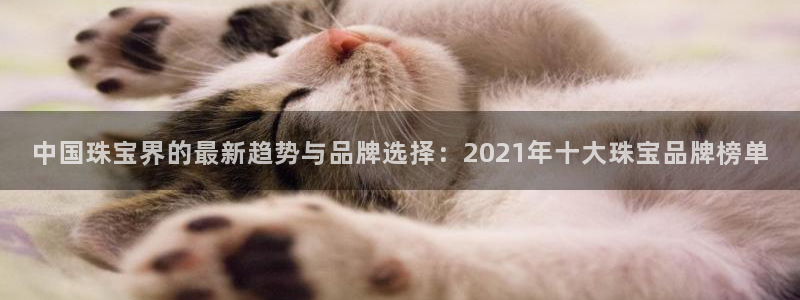 众腾娱乐公司简介:中国珠宝界的最新趋势与品牌选择:2021年